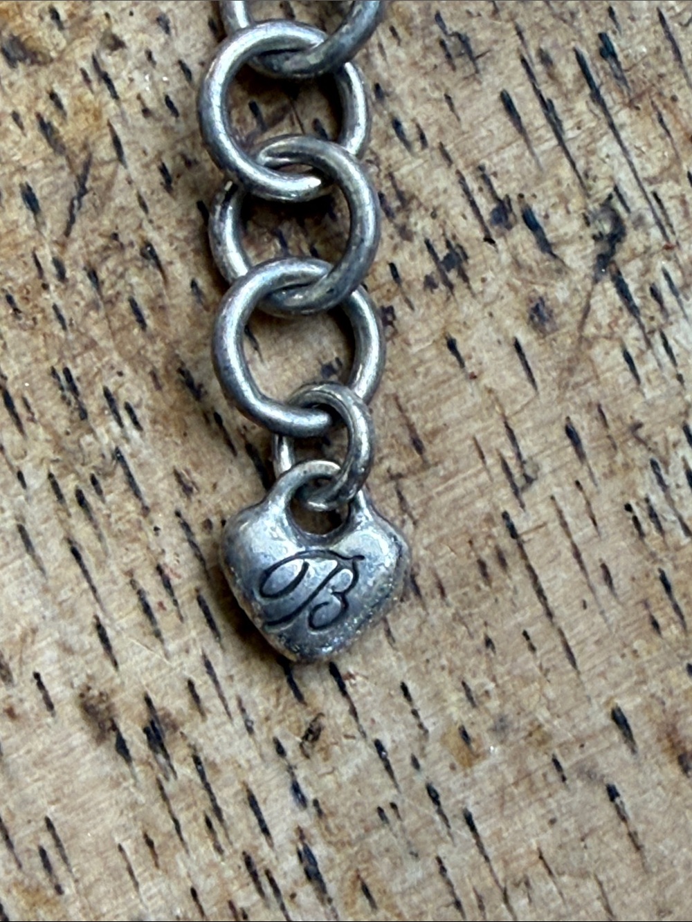 Brighton silver necklace heart pendant with intricate filigree and scrollwork - Picture 5 of 7